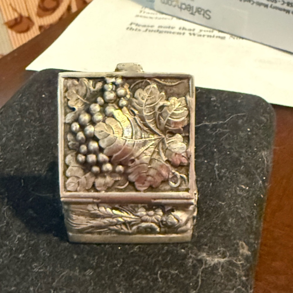 Vintage Silver Trinket Box